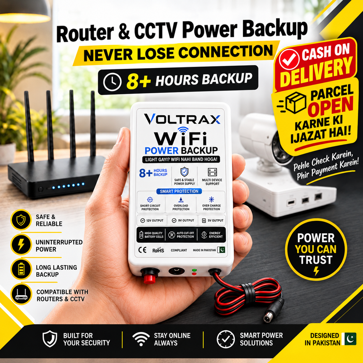 VOLTRAX WiFi Mini UPS | Wifi During Load Shedding